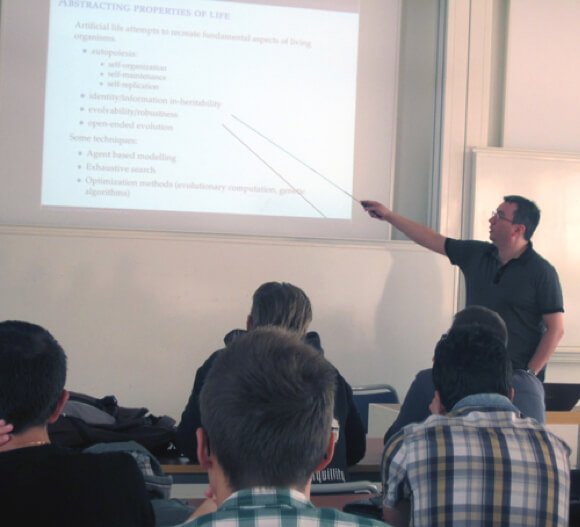 Lecturing at Mälardalen University in Sweden
